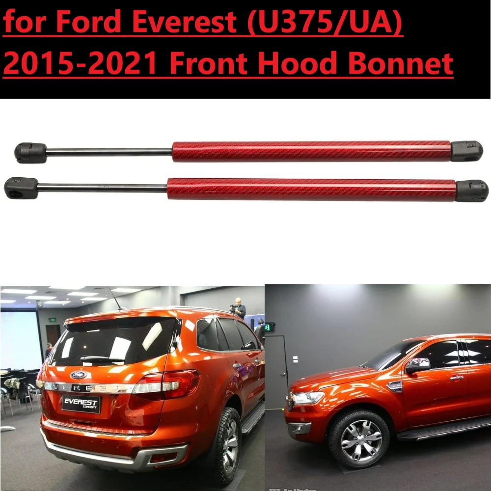 

2 шт. Амортизаторы капота для Ford U375/UA Everest U375/UA II Endeavour 2014-2020 2021, передние газовые упоры для подъема капота, амортизационные пружины