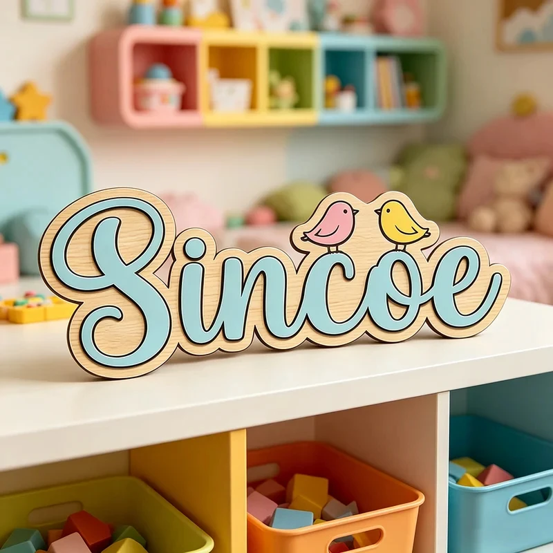 personalized-cute-pink-yellow-bird-name-wooden-sign-kids-room-wall-decor-baby-shower-gift-for-bird-theme-birthday-party