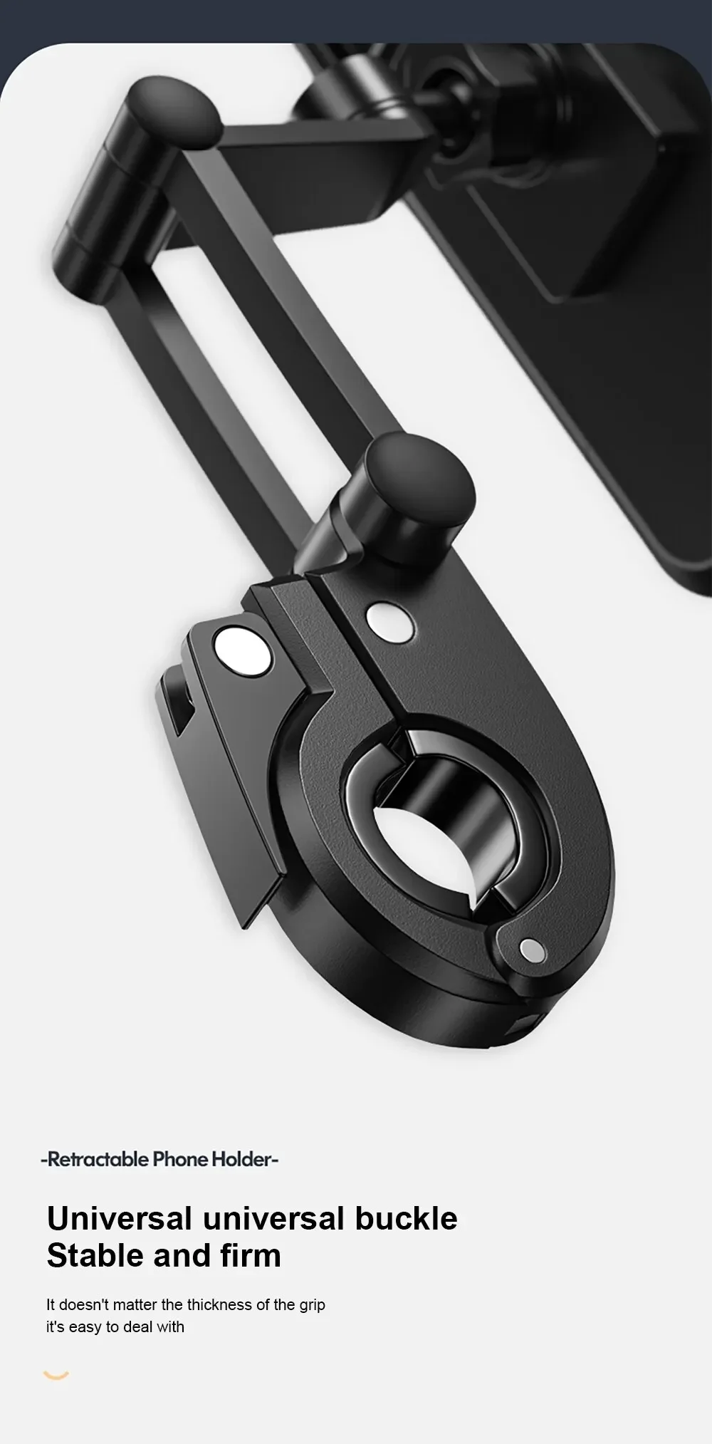 Wasserdicht 360° ° Drehbare Telefonhalterung für Motorrad/Fahrrad – verstellbare universelle GPS-Halterung für Mobiltelefone und Navigations-Apps – Detail 12