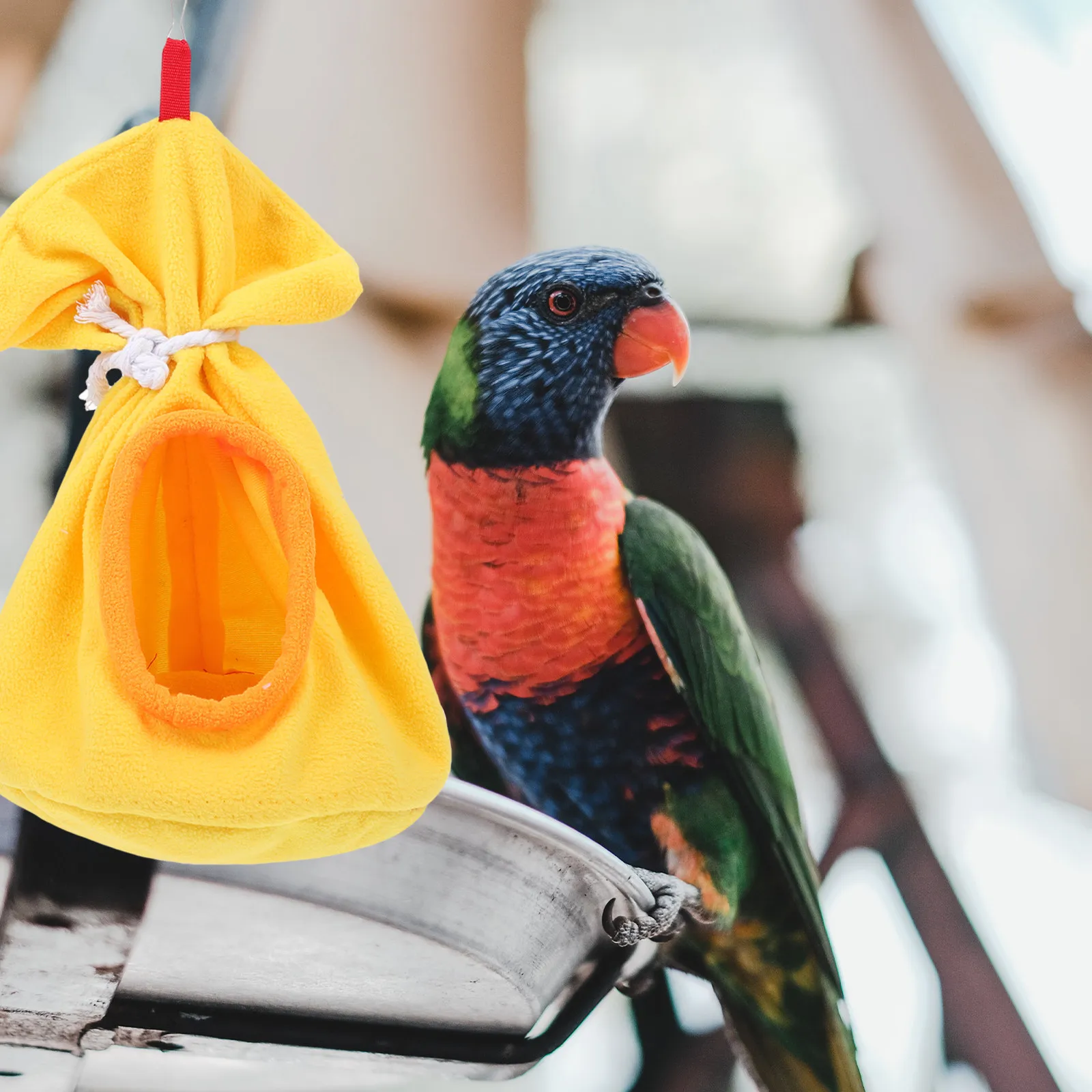 

1 шт. Подвесной гамак-гнездо для птиц: теплый, уютный, легкий, прочный, износостойкий, для отдыха домашних птиц