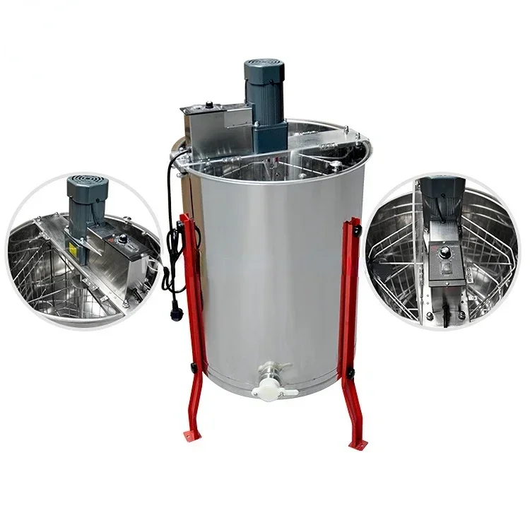 Certificate 4 frames honey centrifuge electric honey extractor machine