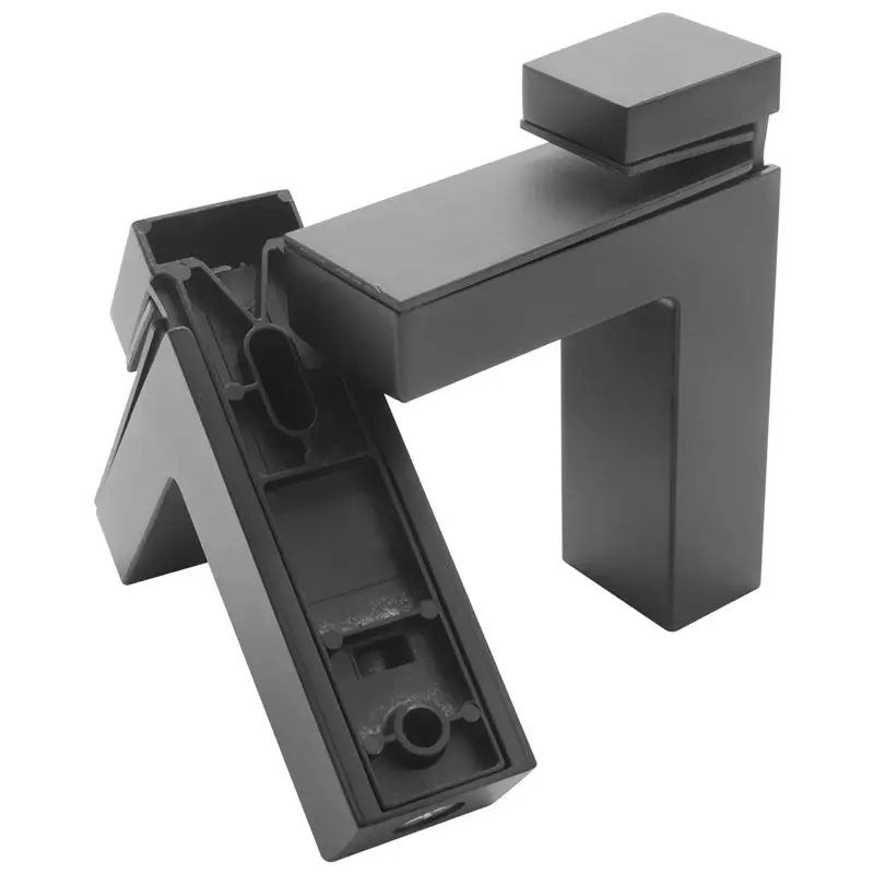 AEE3-12 Pcs Adjustable Wood/Glass Shelf Bracket Wall Mount Heavy Duty Floating Brackets For 3-28Mm Thick Shelves,Black