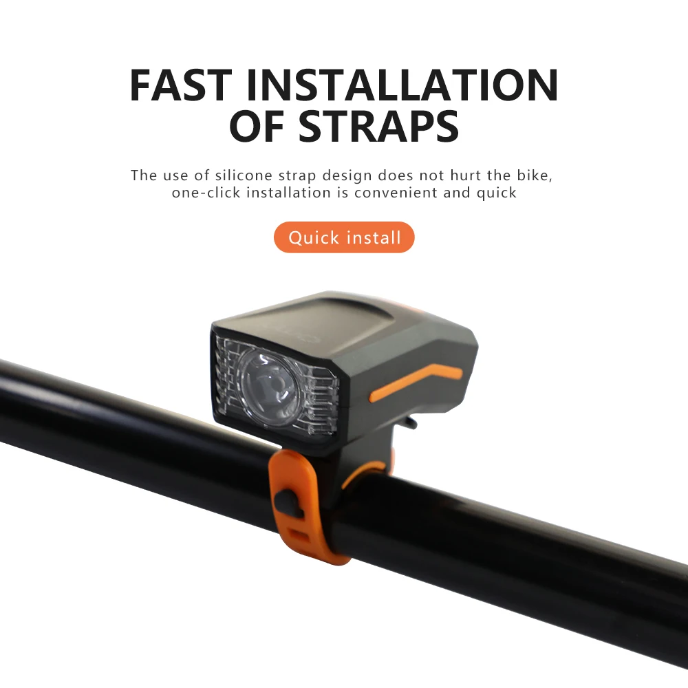 Luci a LED per set bici Batteria Sos Lampeggiante Luce a LED per bicicletta Luce anteriore per bicicletta ricaricabile tramite USB impermeabile