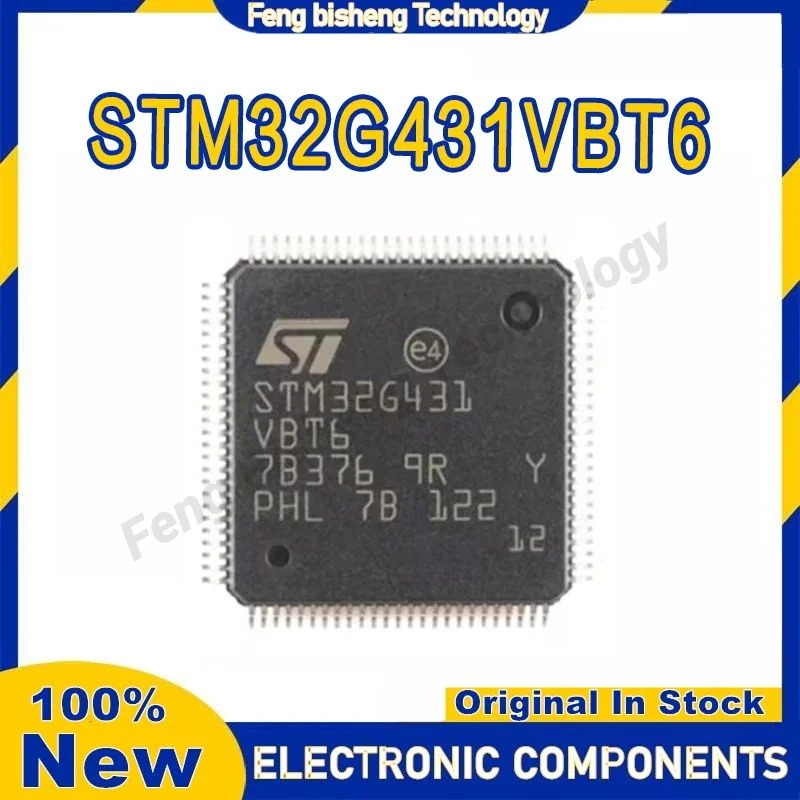 Novo chip microcontrolador original stm32g431vbt6 em estoque
