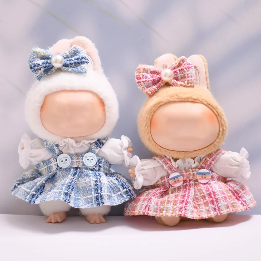 

Plush Doll Clothes For 15-17cm Doll Accessories Princess Dress Design Clothing Outfit DIY Toy Suit For Key Chain Dress Up