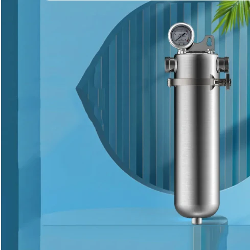 Whole House Stainless Steel 304 Manual Inline Water Pre-Filter 1 Inch Flushing Function 8000LPH 40 Micron Household