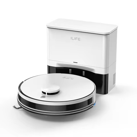 ILIFE A30 PRO Aspirador e Mopa Robô com 5000Pa de Potência, Autoesvaziamento, Capacidade para 60 dias, Controle por App/Controle