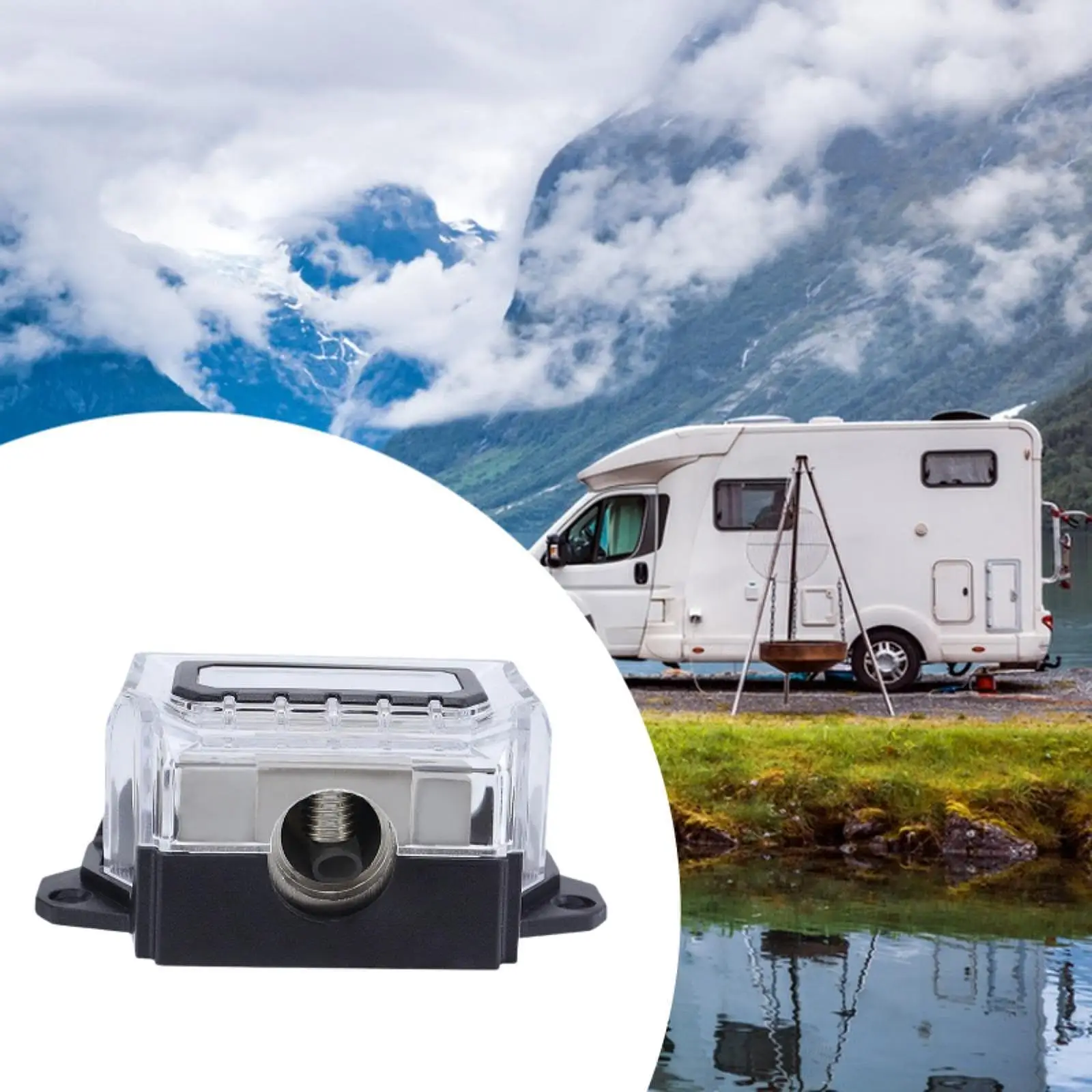 

Универсальный трехсторонний блок распределения питания, соединительный блок, прозрачные Высокопроизводительные запасные части, аксессуары для автомобильного усилителя