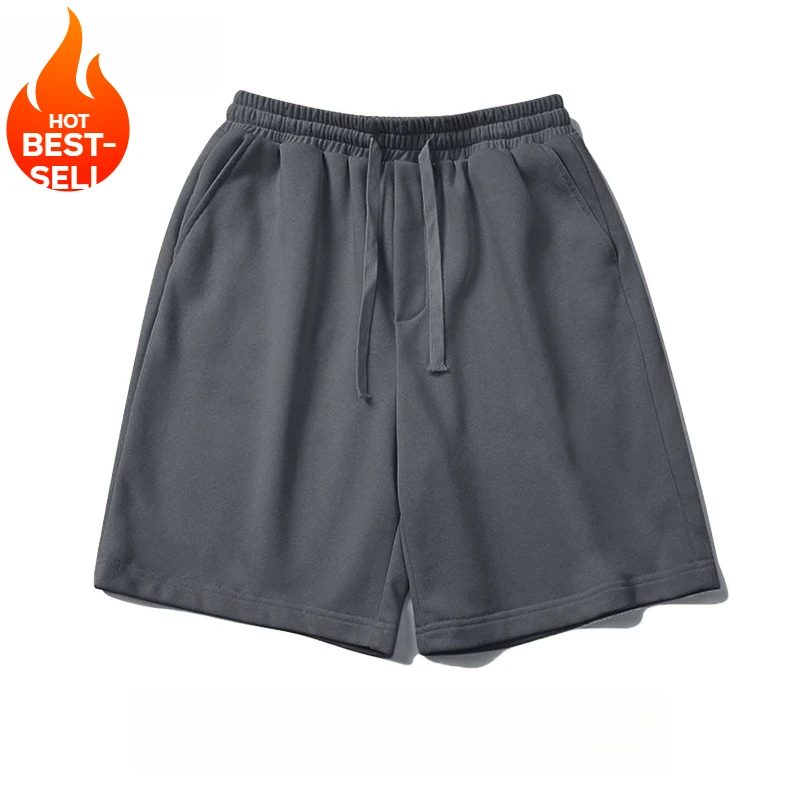 男性用ミニマリストベーシックスポーツショーツ、秋のトレンド、カジュアル、多用途、ルーズ、ドローストリングパンツ