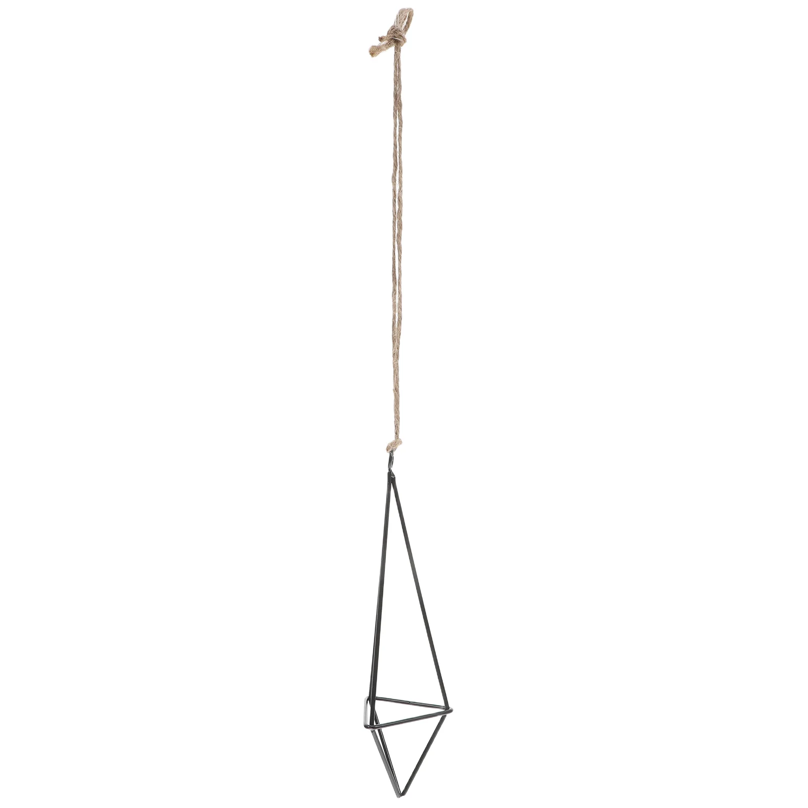 

Hanging Flower Stand Air Plant Holder Office Decor Sturdy Iron Planter Spacesaving Design Creative Frame Wall Shelf