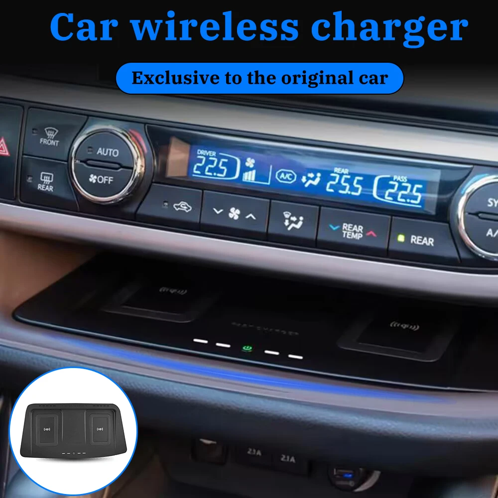 

Fast Wireless Charging For Toyota Highlander 2015-2021 Quick Phone Charger Mobile Stand Built in Car Accessories Interior