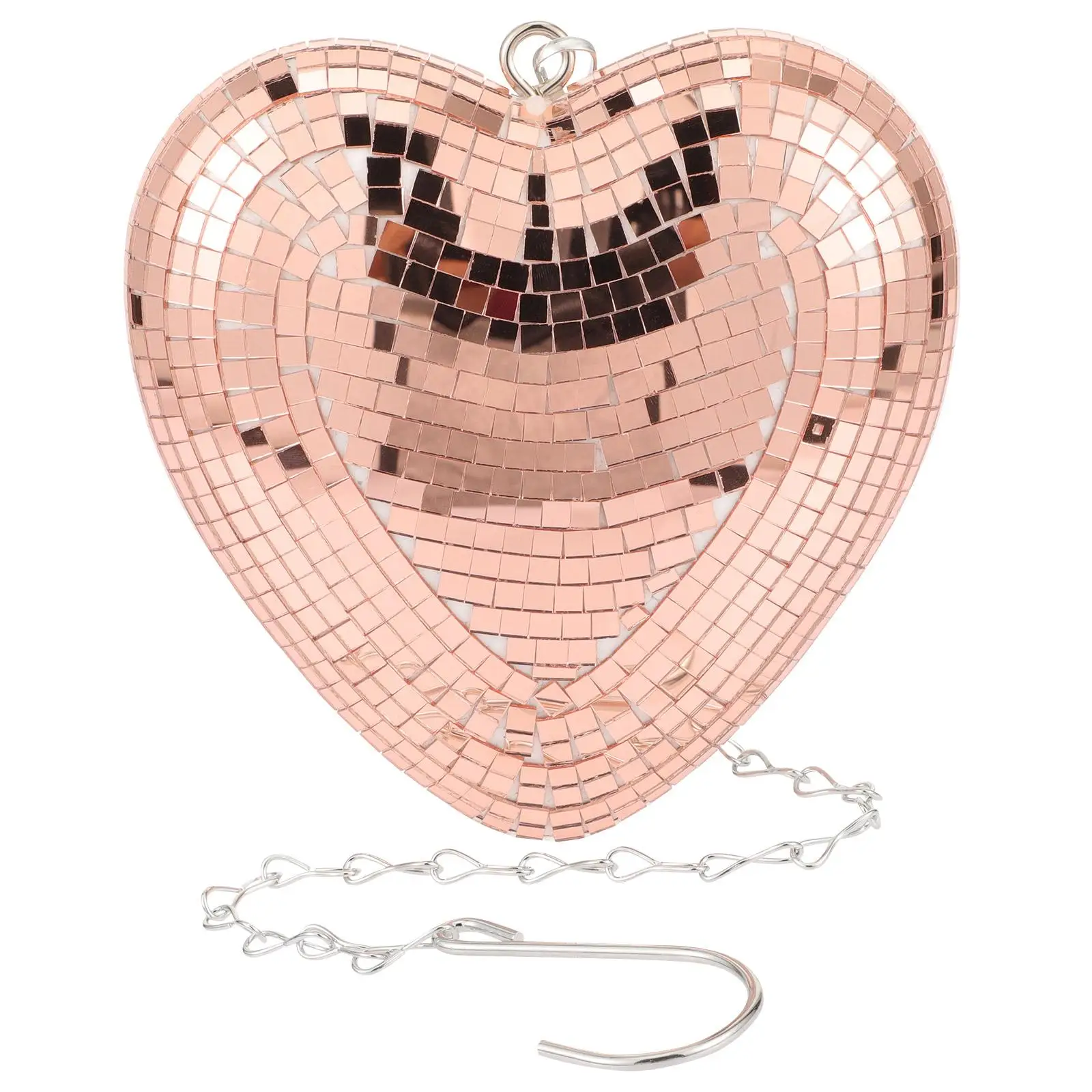 

Heart Shaped Mirror Disco Ball Decorations Hanging Glass Ornaments Quirky Gifts Wedding Party Accessories Christmas Tree Home