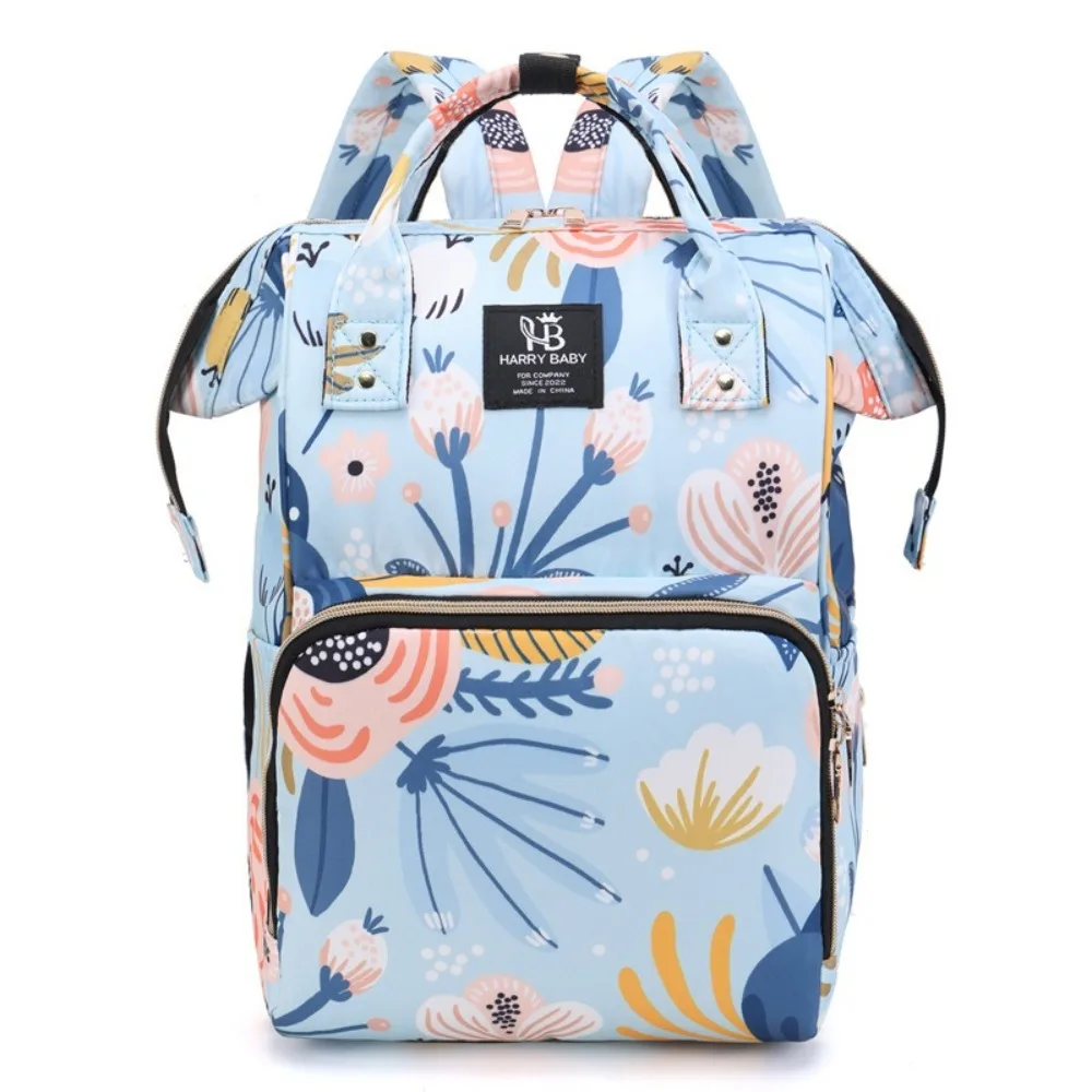

Fashion Print Mummy Bag Korean Style Multi-function Baby Diaper Organizer Baby Care Storage Large Capacity Nappy Backpack Baby