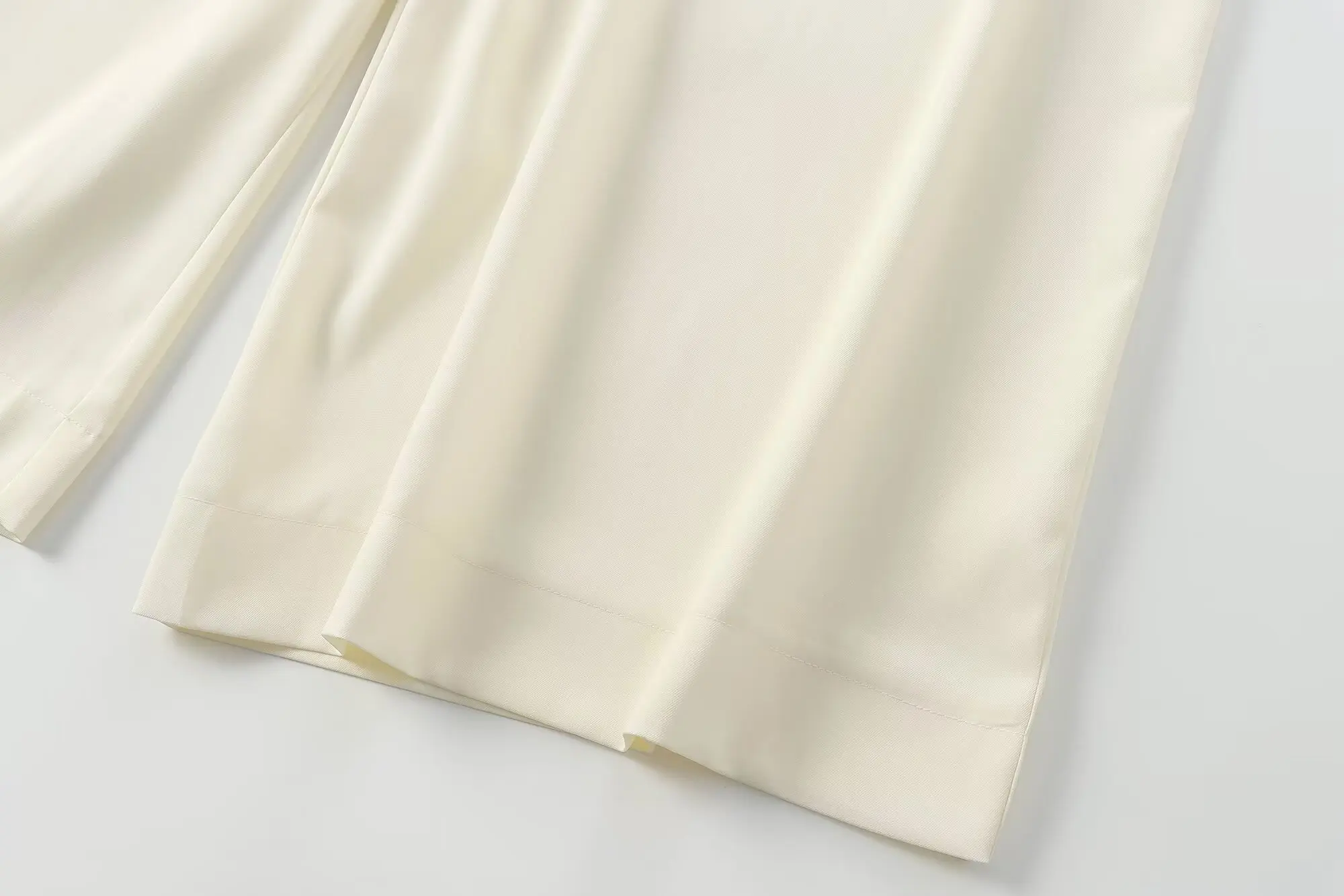 Dave&Di Minimalist Solid Color High Waisted Loose Casual Pants Fashion Ladies Commuter Wide Leg Pants Trousers Women
