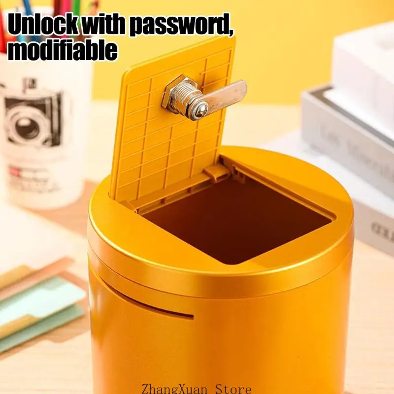 Password Money Box for Children Safe Piggy Banks with Combination Lock Code 3XUF