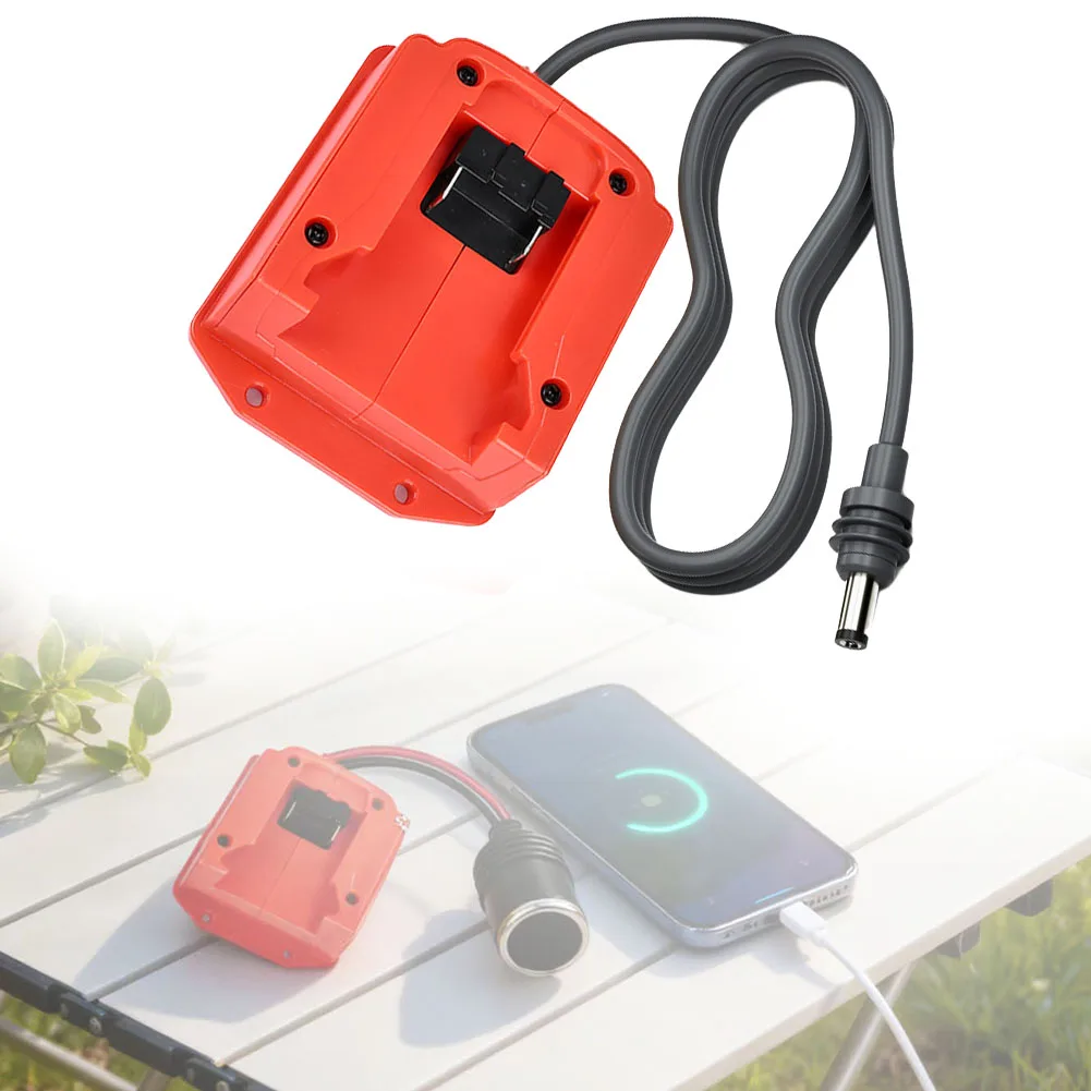 

Универсальный адаптер для аккумулятора 18-20 В, преобразователь, интерфейс, внешнее автомобильное зарядное устройство 80x65 мм для электроинструментов, аксессуары