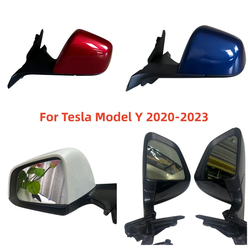 

For Tesla Model Y 2020-2023 Left Right Side Rearview Mirror Assembly With Auto Dimming Function Replacement Parts