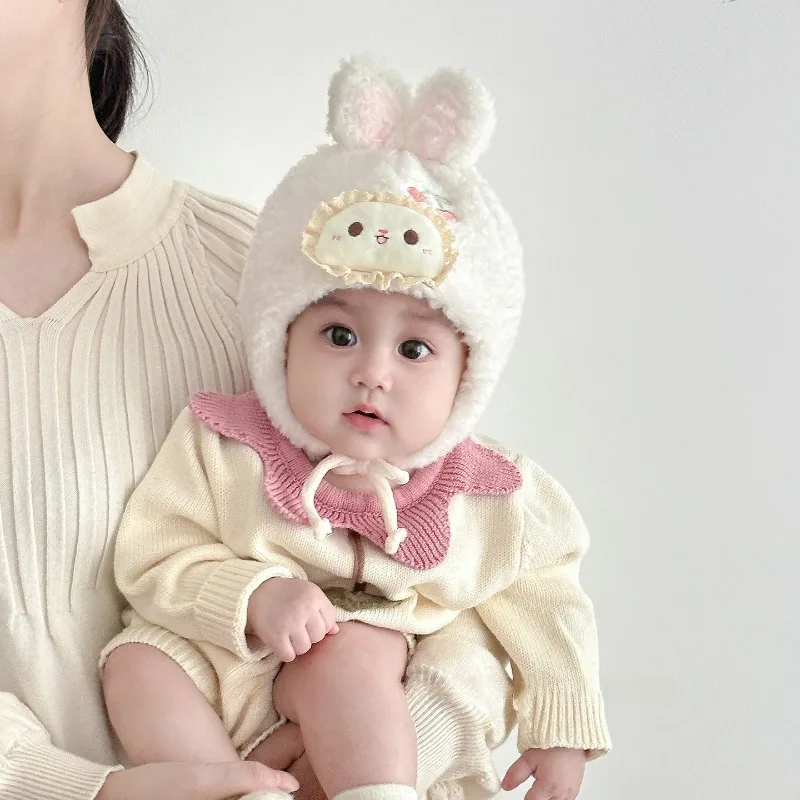 

Infant Fleece Hat for Autumn & Winter: Cute Sweet Earflap Beanie – Head-Covering Cap for Little Girls & Toddlers, Warm & Soft