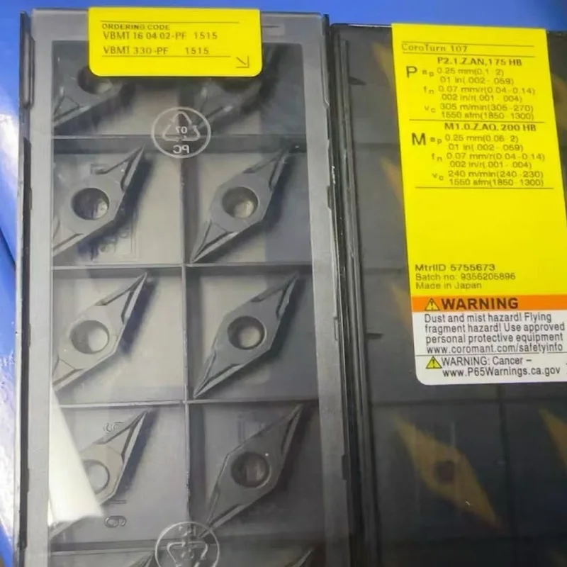 

Hard alloy cutting blades VBMT160402-PF 1515