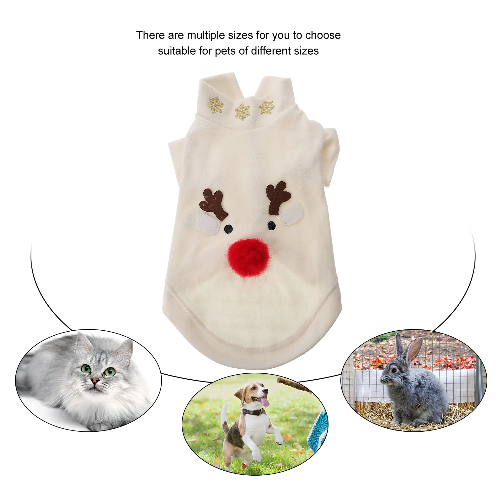 

Pet Dog Costume Apparel Christmas Pattern Clothing Winter Accessories