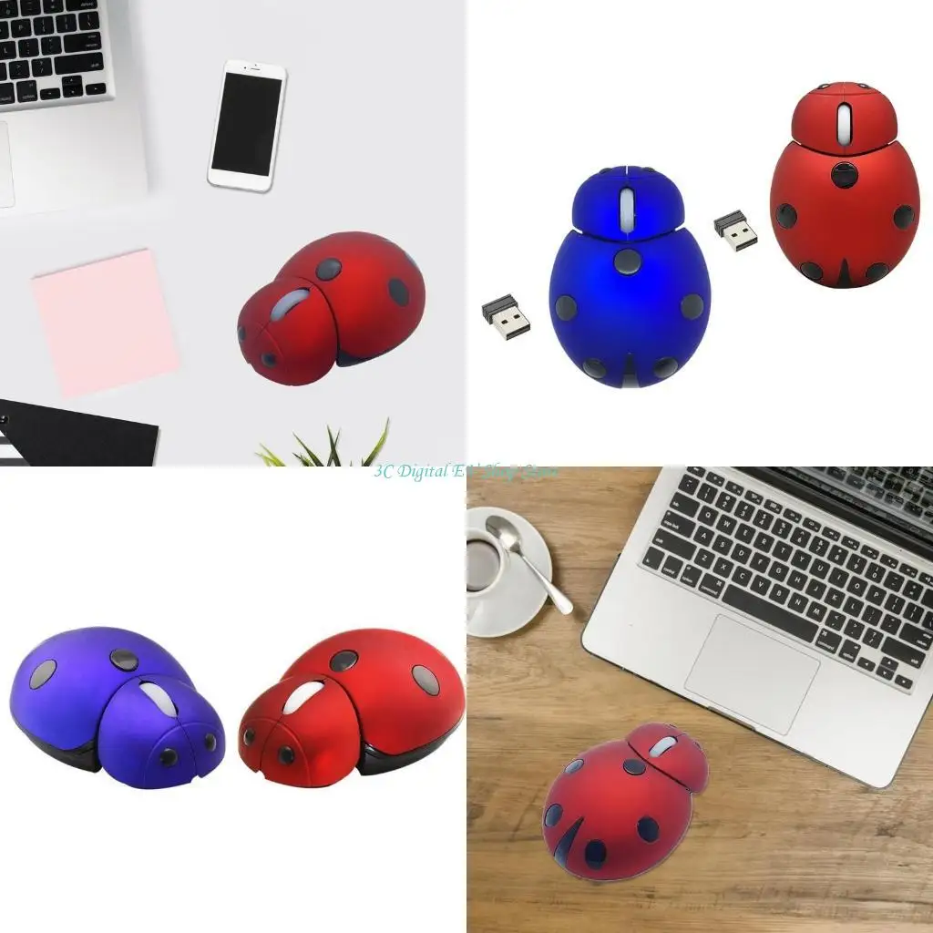 E74D Wireless Mouse with USB Receiver for Laptop Desktop Mouse