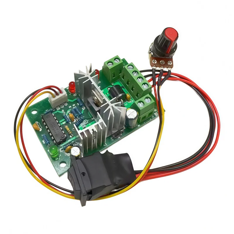 DC Motor Speed Controller CCM2, Capable of Forward and Reverse Rotation, Speed Adjustment, Emergency Stop Switch
