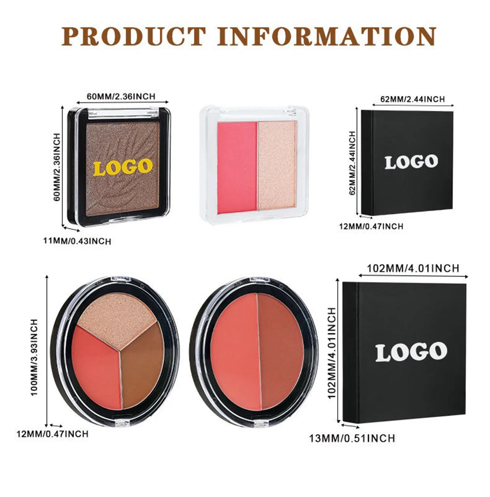 Palette de surligneurs et de Contour de marque privée, Logo personnalisé, correcteur de surbrillance, éclaircissant, ombre de nez, maquillage complet pour le visage