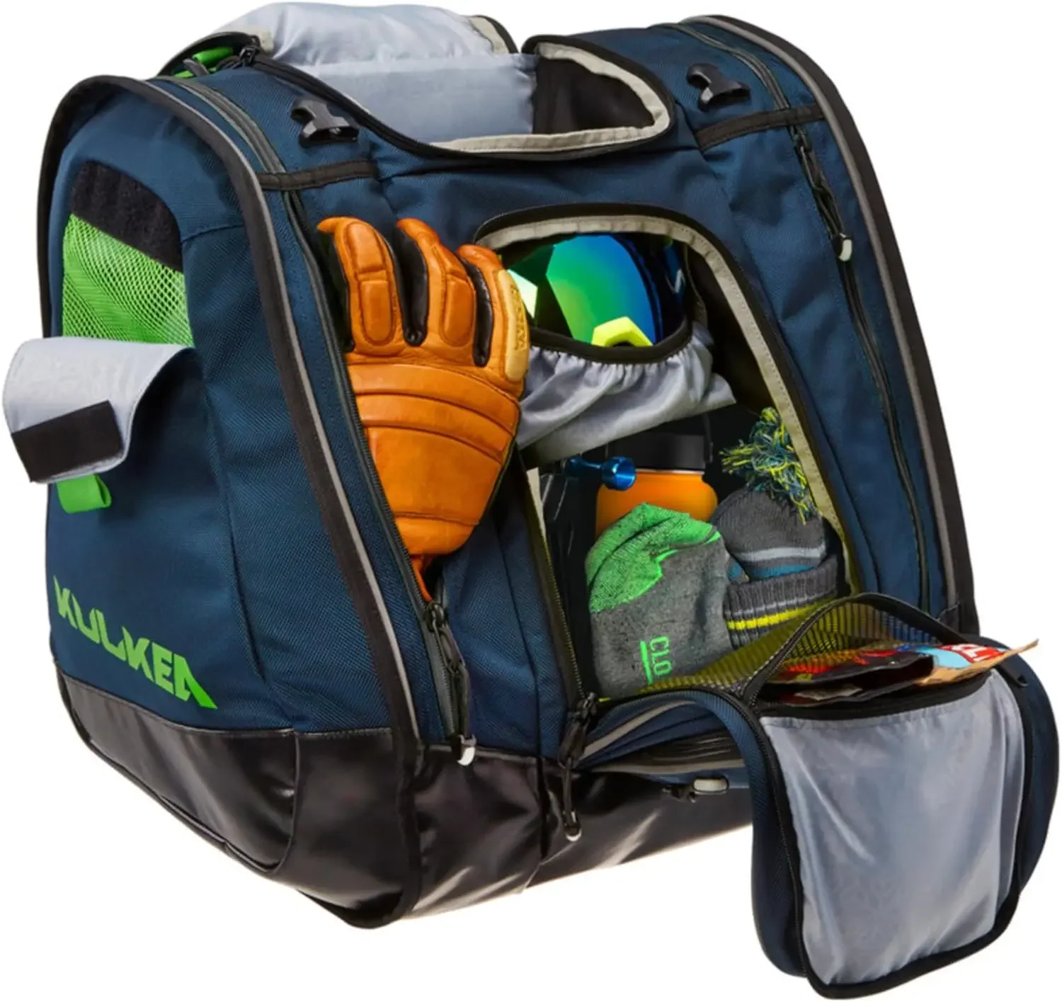 Trekker Ski Boot Backpack - Ski Boot Bag With External Helmet Sling - Durable, Spacious, Water Resistant Gear & Boot Storage