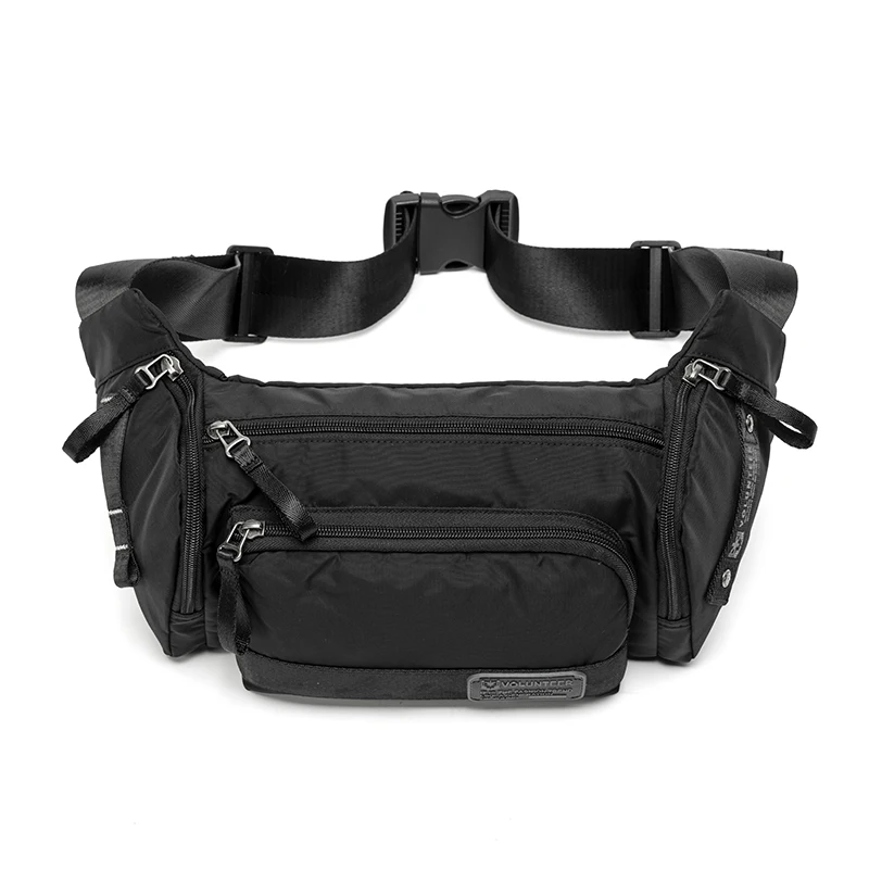 Volunteer Men's Crossbody Bag Fashion Oxford Cloth Messenger Waist Bags for Men Casual Multifunctional Chest Bag Male 1825-09