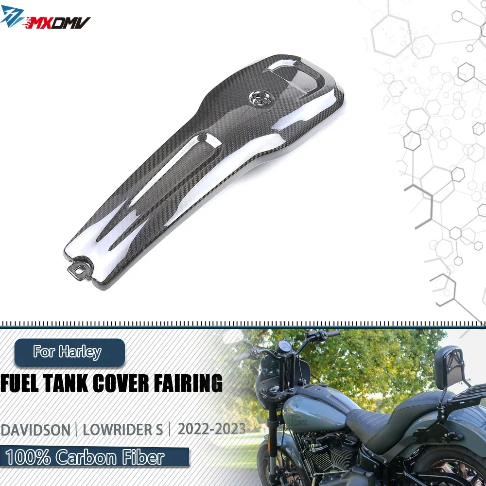 For Harley Davidson Low Rider Lowrider S 2022-2023 Motorcycle 100% Carbon Fiber Fuel Tank Cover Parts Fairings