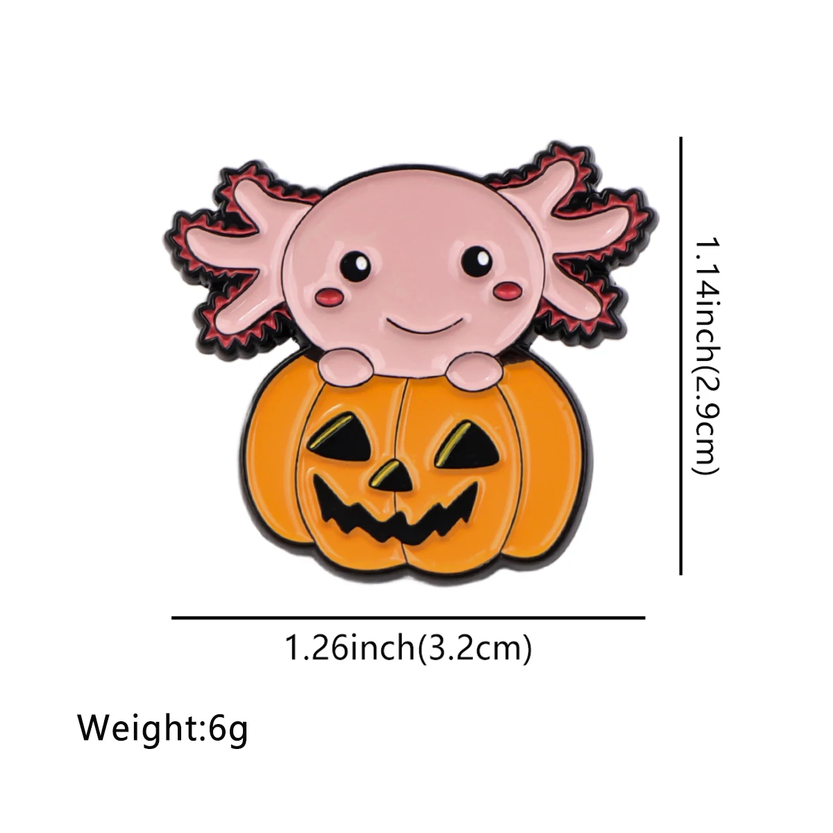 Cartoon Axolotl  Lapel Pins for Backpack Kids Brooch for Clothes Metal Enamel Pin Briefcase Badges Jewelry Decorations