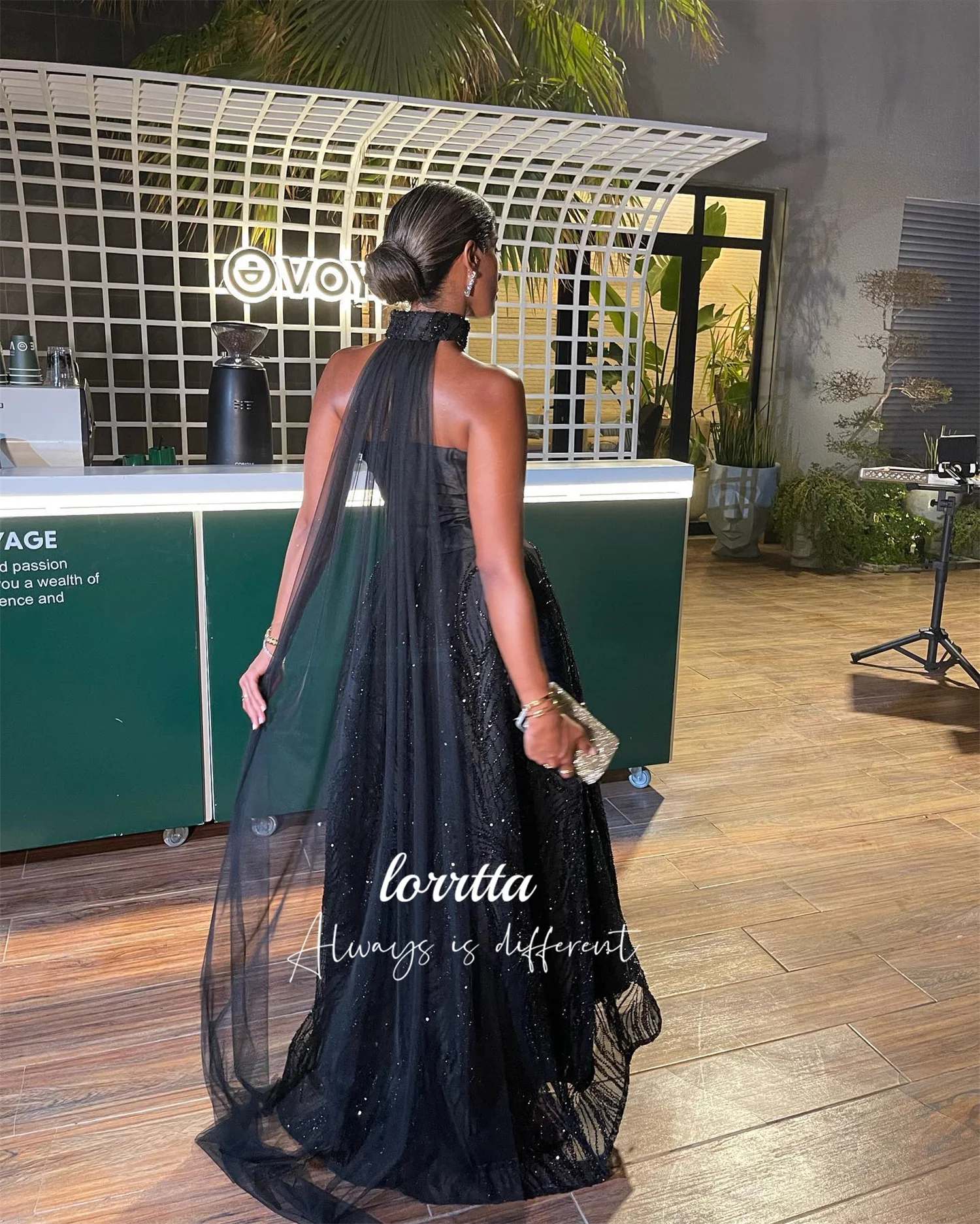 Lorrtta Wedding Party Dress Evening Shiny Fabric Dresses for Special Events Robe De Soiree Femmes Ball Gowns Gala Customized