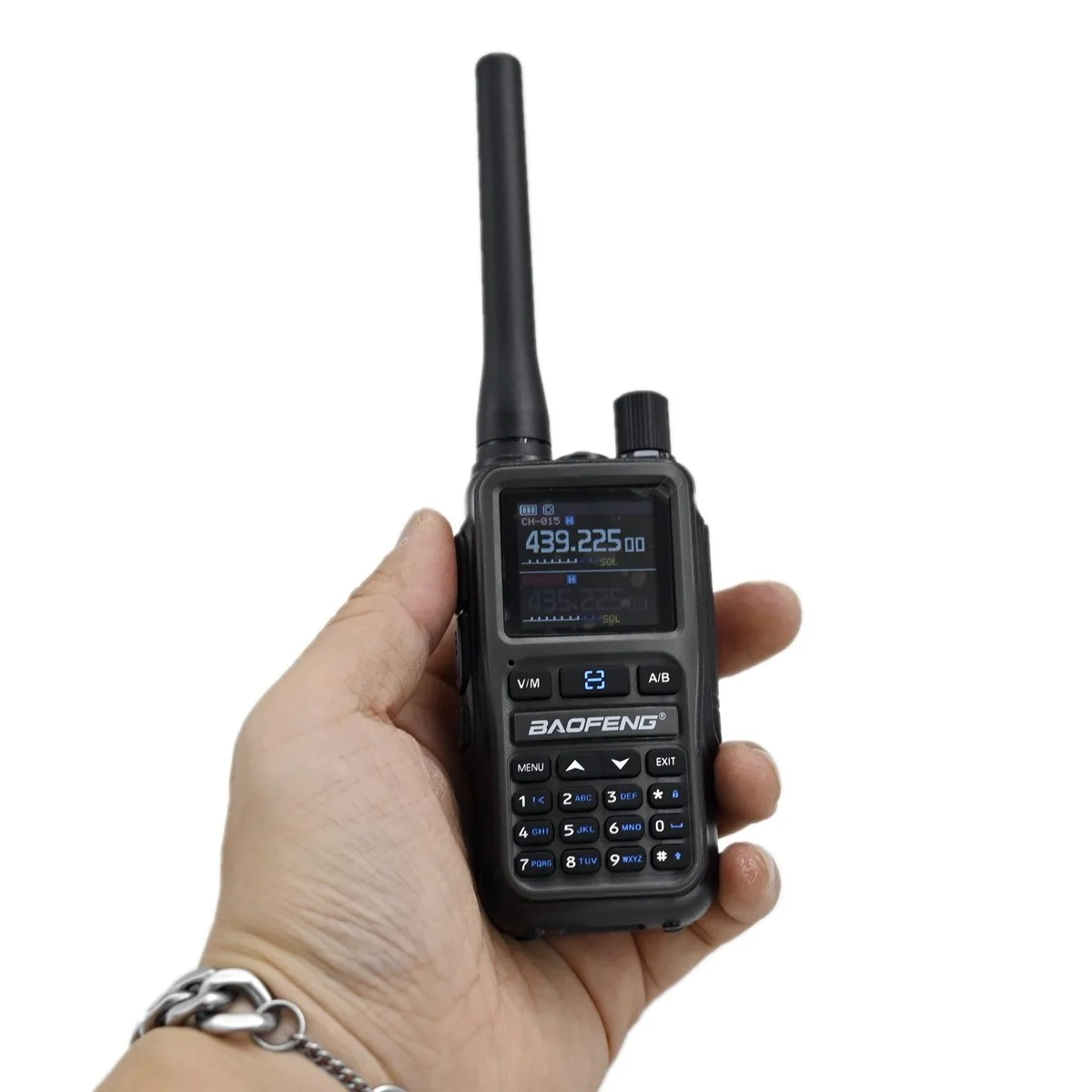 Baofeng UV-5R Mini Walkie Talkie VHF UHF Double PTT Key USB-C Port NOAA Weather Bluetooth App Program HAM Wilress Interphone
