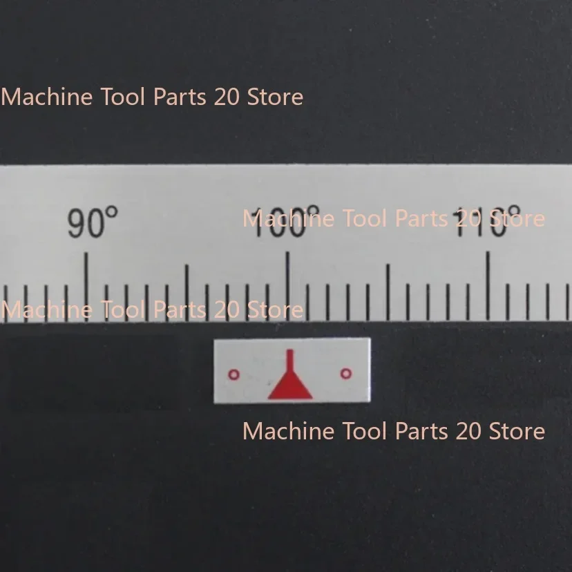 2PCS Scale Pointer Ruler Arrow Equipment Measuring  Middle Line Zero Line Indicator Needle Zero Arrow Sign Red (Printed) Pointer