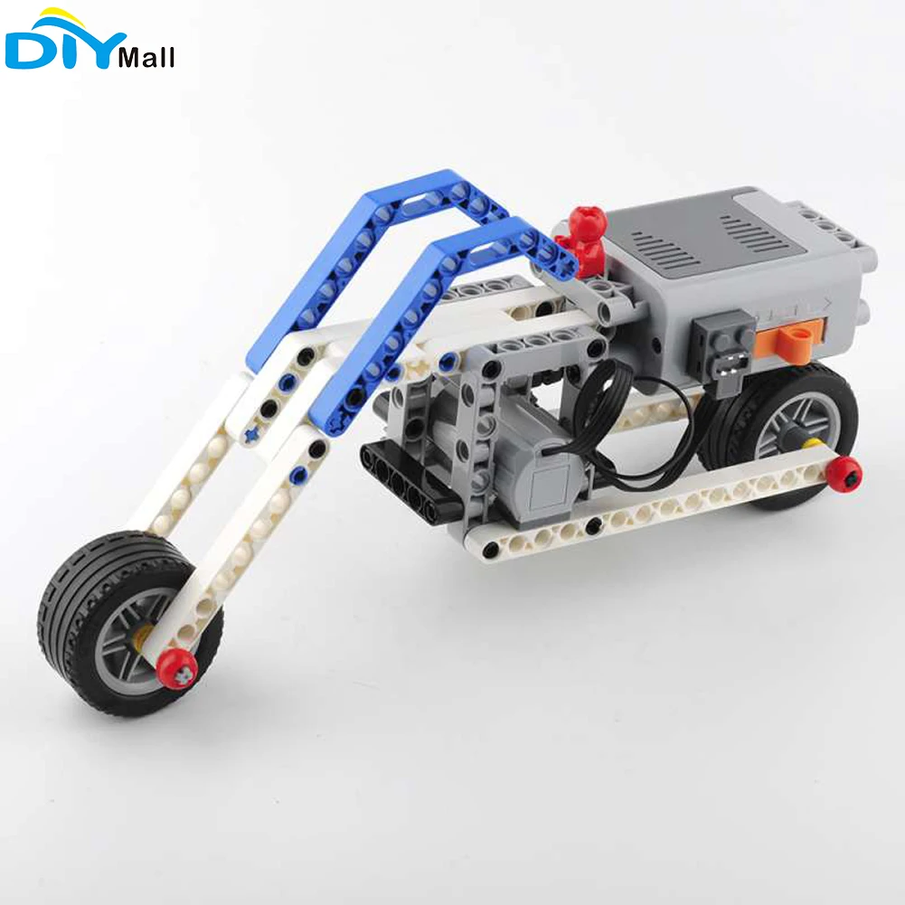 101pcs 5M-D DIY Robot Car Building Block Motorcycle MOC Power Functions compatible with Legoed M-Motor 8883 AA Battery Box 8881