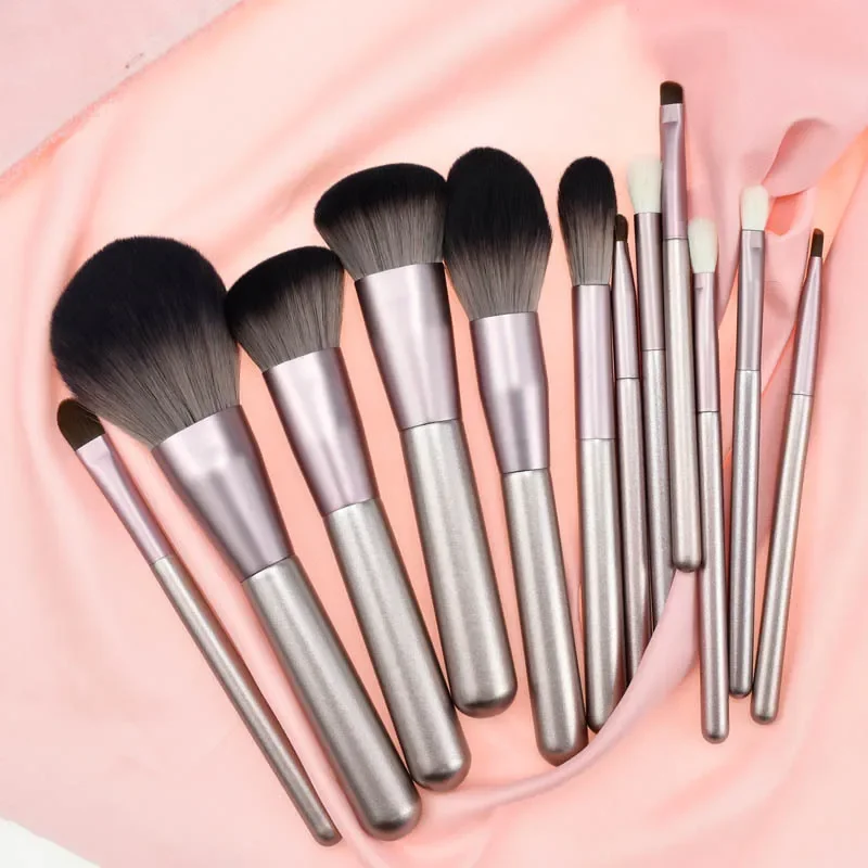 12pcs Soft Fluffy Makeup Brushes Set Eyeliner Eye Shadow Brush Cosmetics Beauty Foundation Powder Blending Makeup Brush Tool
