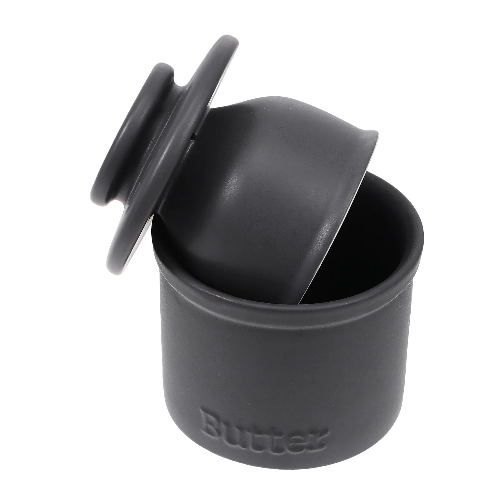1Pcs Premium Ceramic Butter Jar Maintains Freshness Sealed Storage for Butter Cheese Smooth Easy Clean Surface Kitchen Food