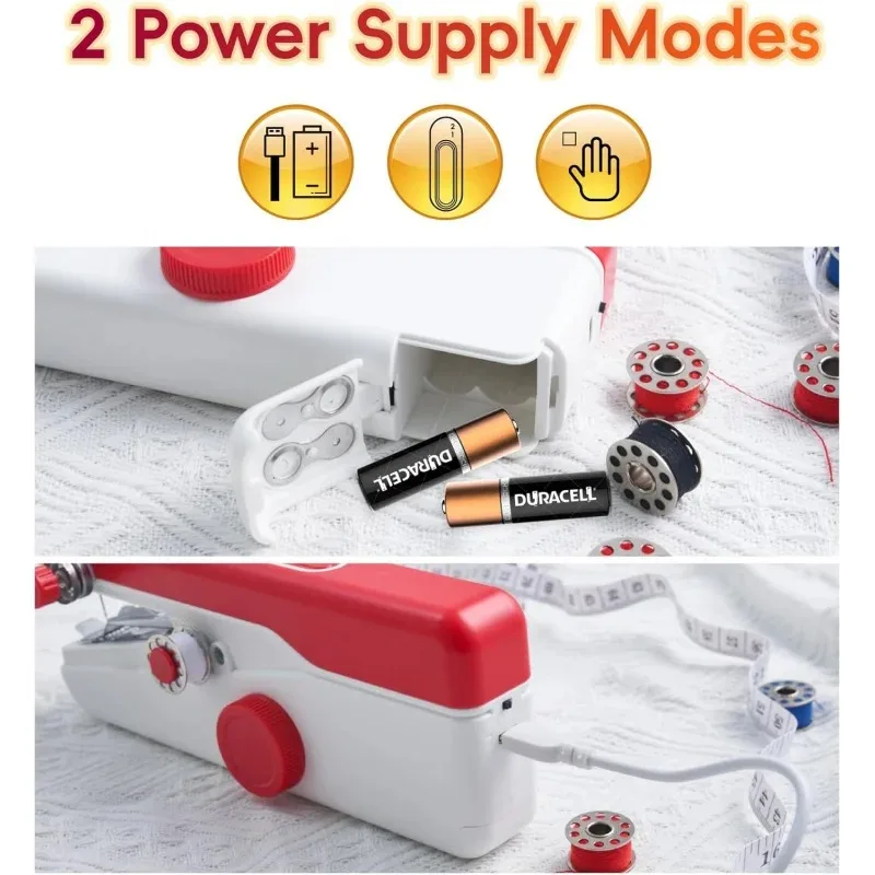 ماكينة خياطة يدوية جديدة 2025، مجهزة بمجموعة الخياطة وآلة الخياطة، مناسبة للمبتدئين، مناسبة جدًا للمنزل U #6