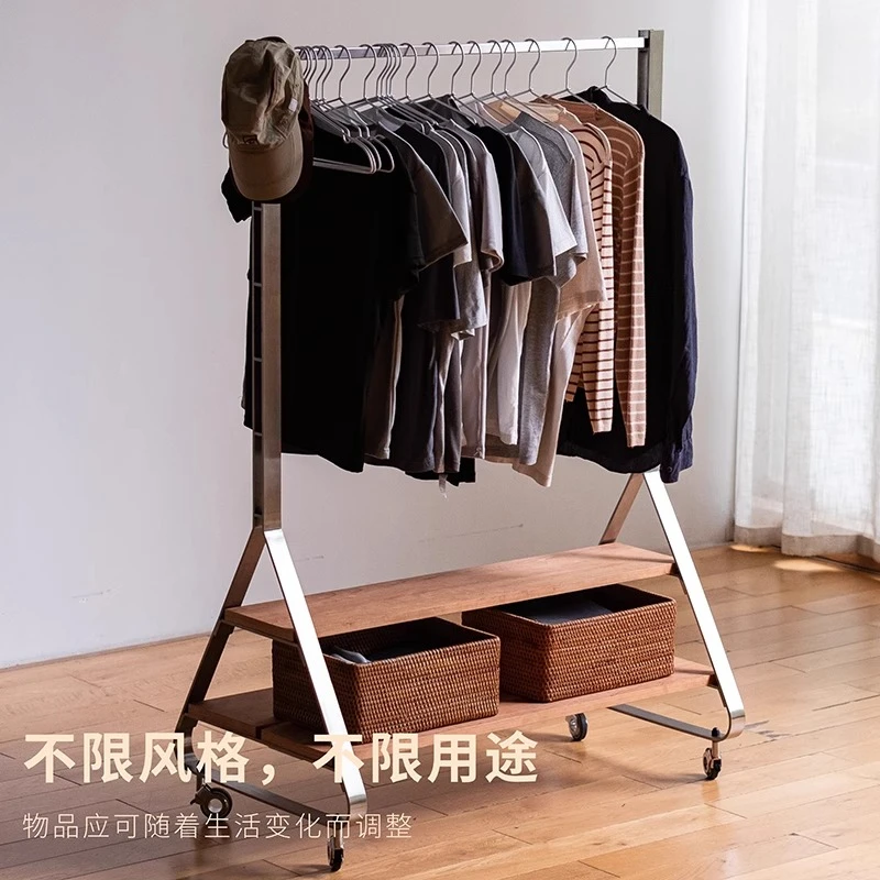 جميع أجهزة التلفاز المحمولة قوس الفولاذ المقاوم للصدأ شقة صغيرة غرفة المعيشة غرفة نوم رصد الطابق شماعات الخشب الصلب #5