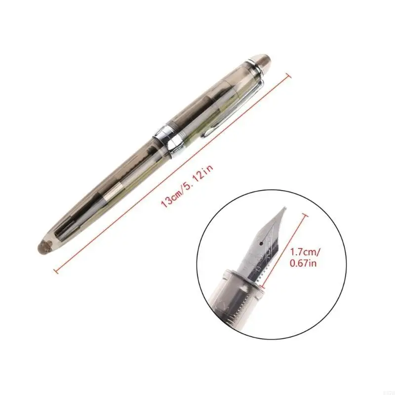 JINHAO 992 Transparent Fountain Pen 0.5mm Stationery Supplies Writing Tools Gift