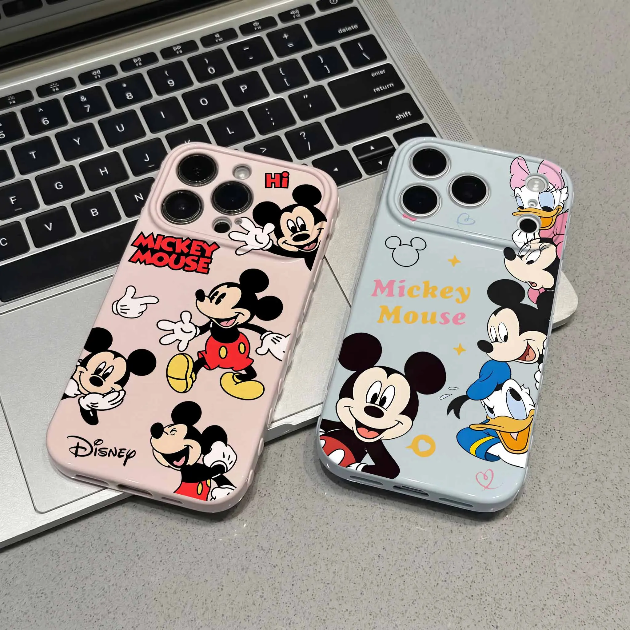 New Model Disney Mickey For Samsung A57 A56 A27 A36 A55 A54 A50 A30 A17 A16 A15 A14 A13 A12 Bubble Heart Cover Funda Phone Case