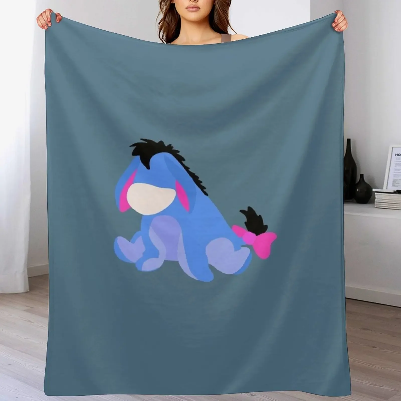 Sad donkey Throw Blanket Thermals For Travel Heavy Soft Blankets