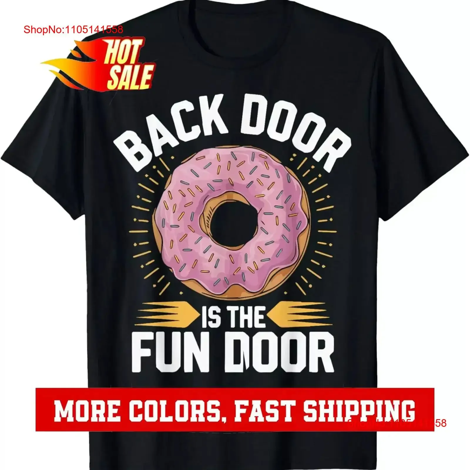 

Задняя дверь весело, грязная футболка с гумором и глазурью для взрослых, винтажная стираная универсальная эластичная модная футболка для повседневной носки