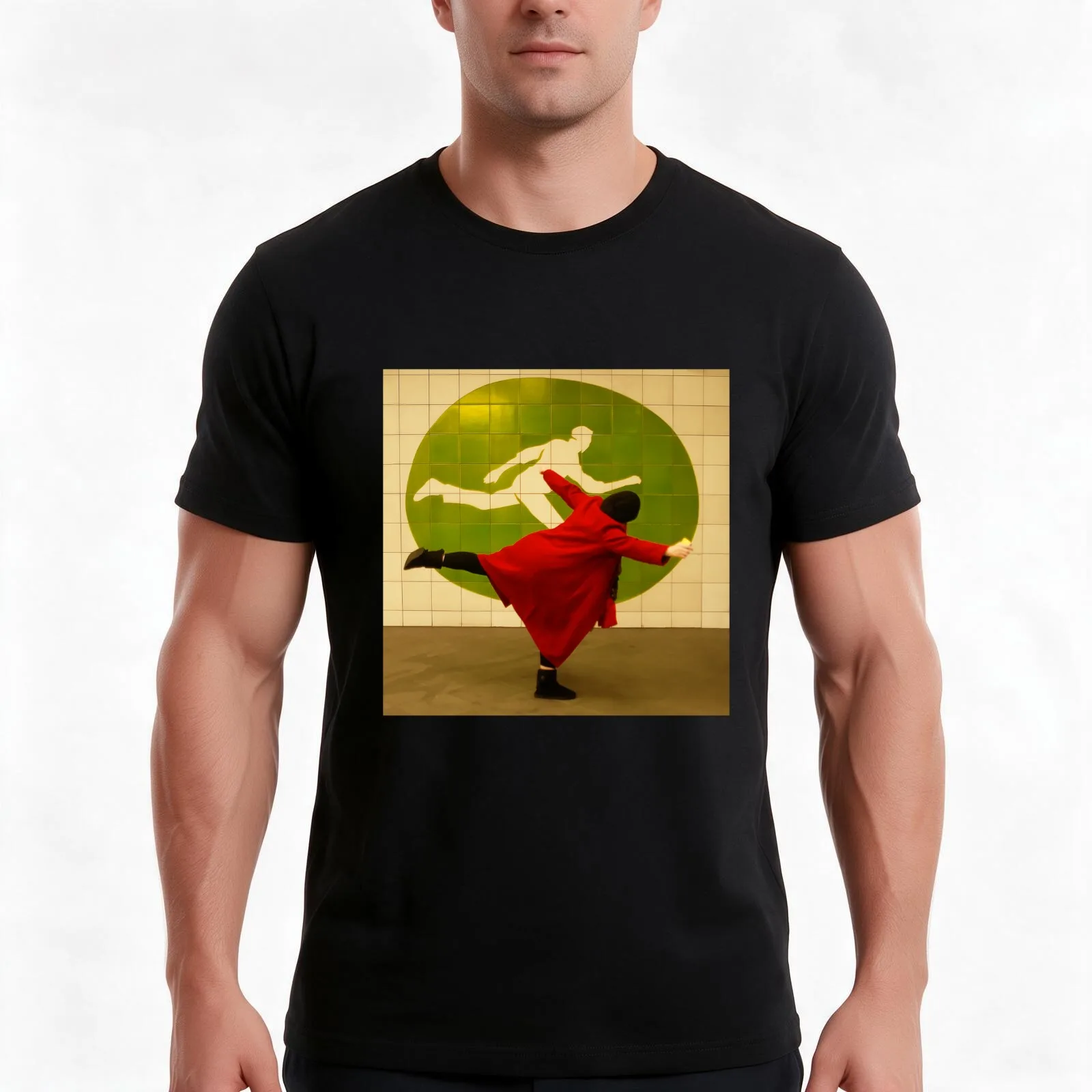 Oval Tube Station T-Shirt, Summer Casual Cotton Tee, Oversized Streetwear Tops, Vintage Graphic Print, Loose Fit Short Sleeve