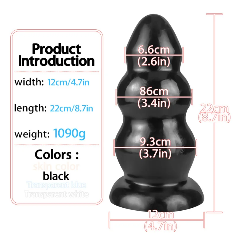 Huge Anal Plug Dildo Stimulate Anus and Vagina Big ButtPlug Prostate Massager Anal Expansion Sex Toys for Women Men Masturbator