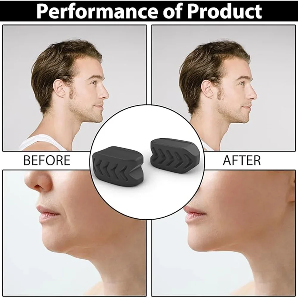 Silicone Jaw Line Exerciser Jawline Chew Ball Fitness Facial Toner Face And Neck Muscle Trainer Chin Cheek Exercise Jawliner
