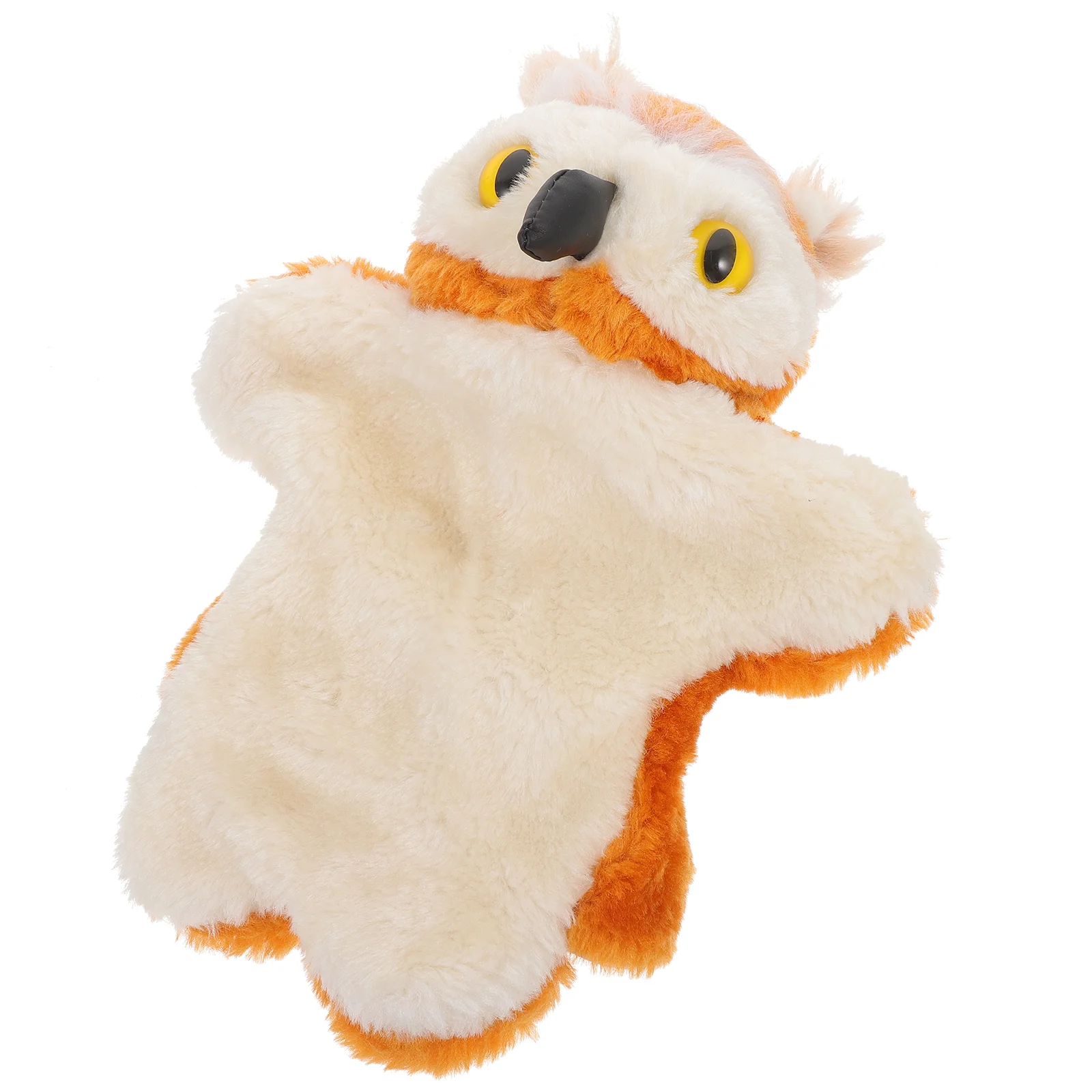 Marionnette à main hibou, animaux en peluche pour enfants, jouet pour raconter des histoires, jouets créatifs, dessin animé émulé, coton, éducation précoce Parent-enfant