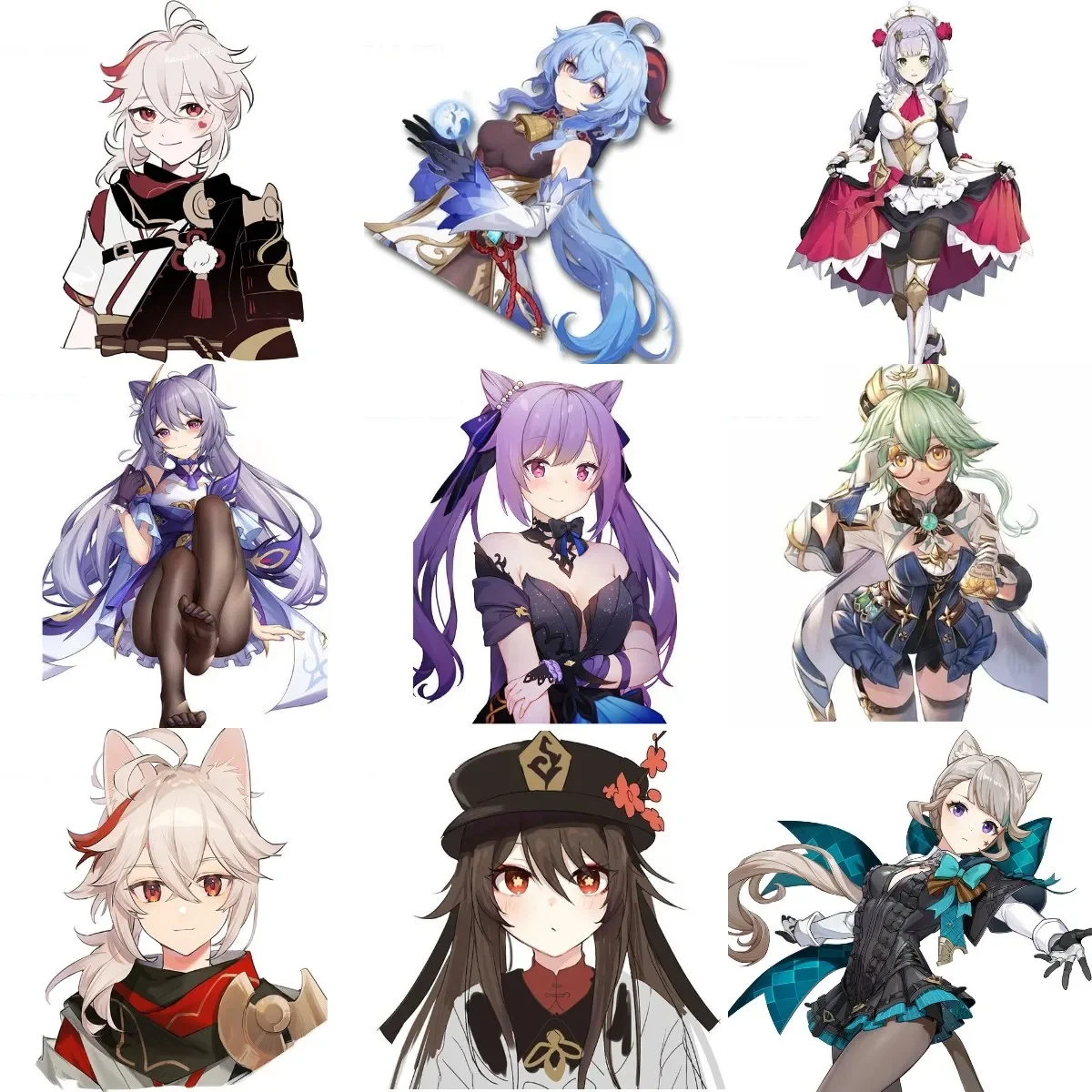 

Genshin Impact Game Characters Personalized Stickers for Laptop Motorcycle Car Truck Van Fridge Table Wall Door Room Decal