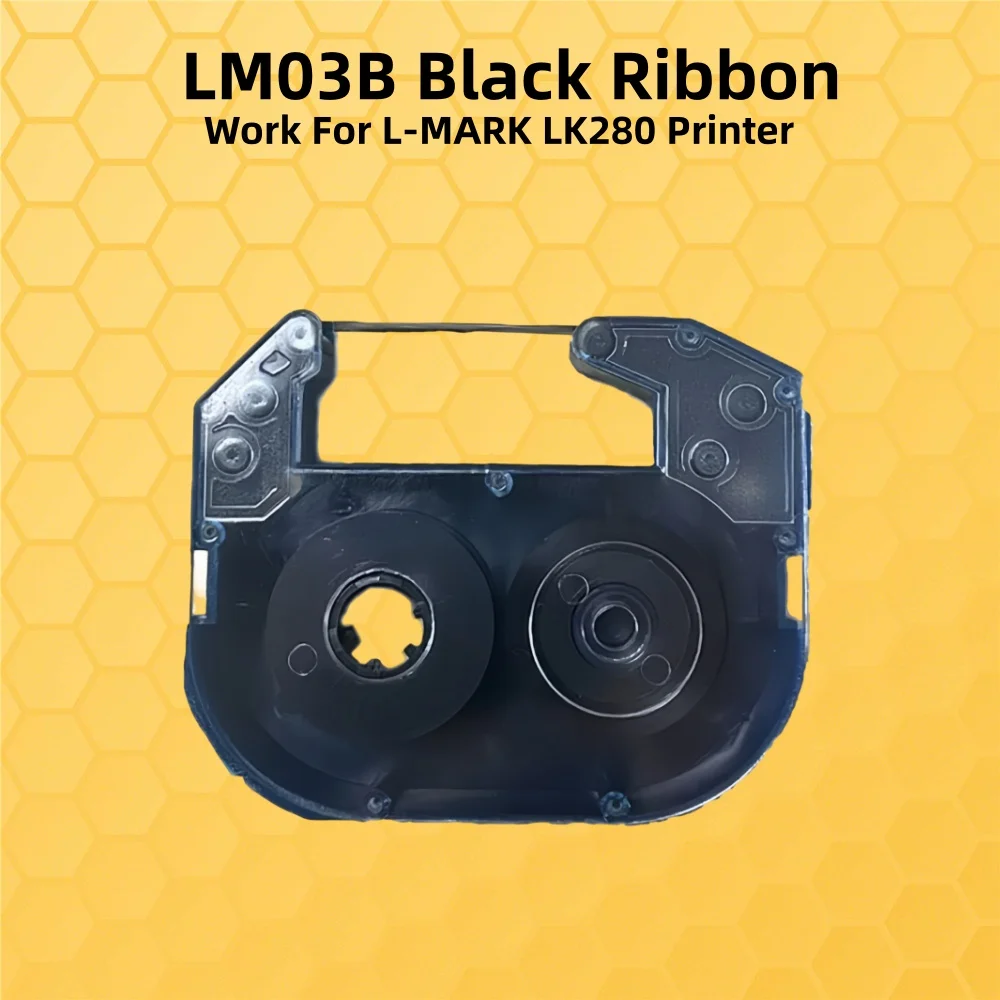 12mm*30meter LM03B Ribbon Black 30m For L-MARK Wire Marker ID Printer LK-280 Electronic Engraving Machine