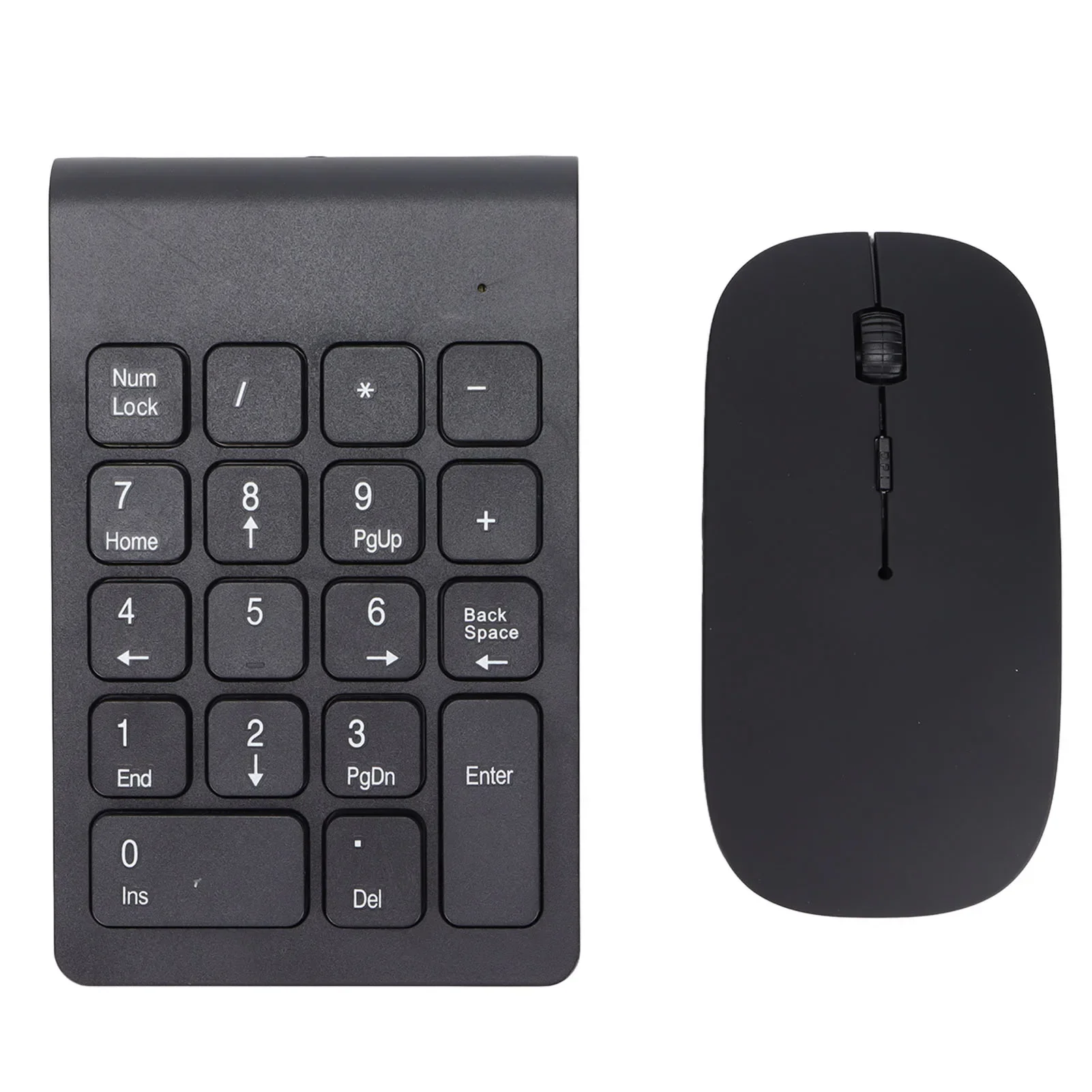 

2.4G Wireless Number Keypad and Mouse Set 18 Keys Numeric Keyboard 1200 DPI Mouse for Notebook Computer Accounting Banking